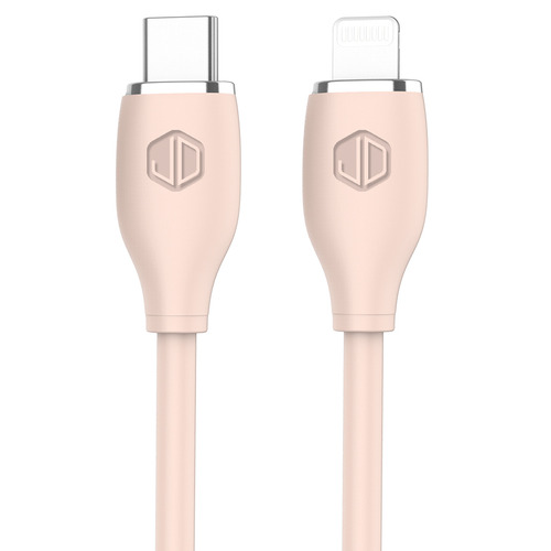 Cable Datos Jd D-23 Usb C Compatible iPhone Carga Rapida Color Rosa