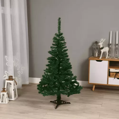 Árvore De Natal Verde Com Neve Luxo 1.50m 260 Galhos A0615m