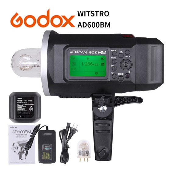 Godox Witstro Ad600bm/gn87/hss 1/8000s Flash Estroboscópico