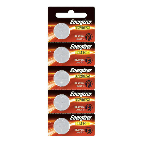 Pack 5 Un - Pila Energizer Litio Cr2025