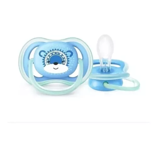 Kit de chupetes Philips Avent Ultra Air para niños de 0 a 6 meses, color  azul, período de edad de 0 a 6 meses