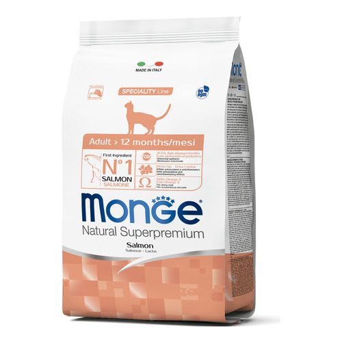 Alimento Gato Monge Monoprotein Salmon 1,5 Kg