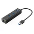 Hub Usb 3.0 De 3 Puertos Tecknet De Aluminio Con Rj45 10/100