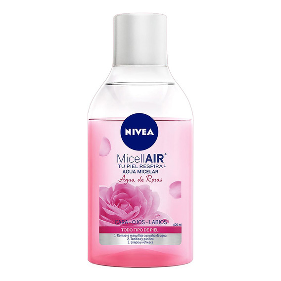 Nivea Agua Micelar Agua De Rosas, 400 Ml