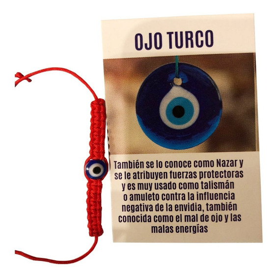 Pulsera Ojo Turco Envidia Proteccion Rojo