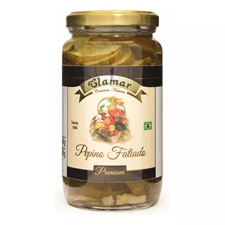 Pickles Pepino Fatiado Clamar 345g Natural Sem Conservantes