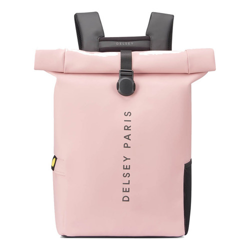 Mochila Portanotebook Rolltop Imperm. Delsey Turenne Soft Color Rosa