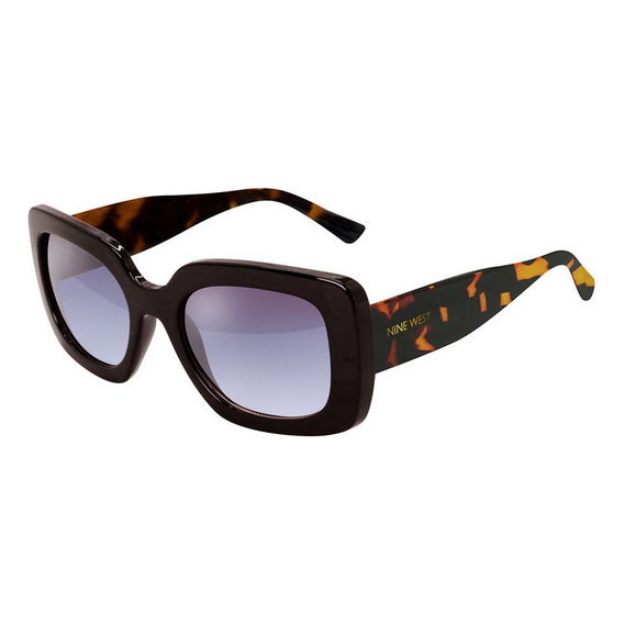 Lentes De Sol Nine West 23471 Para Dama Negro Rectangular