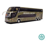 Miniatura Ônibus Brigada Militar G7 Verde 30cm