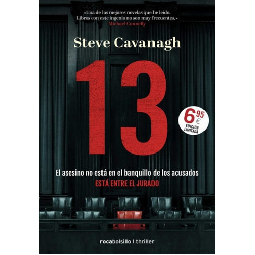 13, de Steve Cavanagh. Editorial Roca Bolsillo, tapa blanda, edición 1 en español