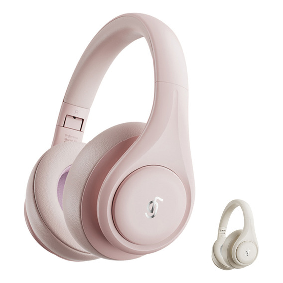 Auriculares Fingertime P9 Bluetooth Recargable Microfono Aux Color Rosa