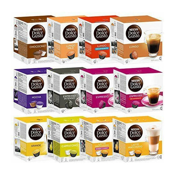 Capsulas Dolce Gusto 6 Cajas De 10 Unidades C/u 