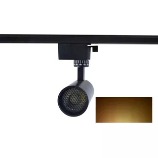 Lampara Riel Led 7w Kit 4 Lamparas Col. Negro Luz Blanca Jwj