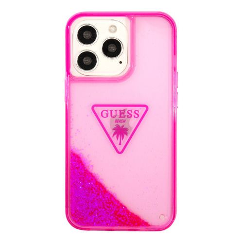 Protector Guess Translucent Triangle Para iPhone - Rosa Color 13 Pro Max