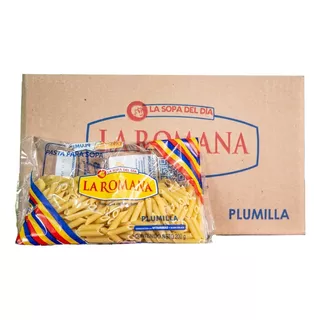 Pasta Plumilla La Romana 200gr Sémola De Trigo 20 Pack