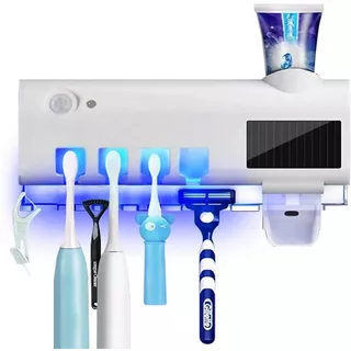 Esterilizador Cepillo Dental Organizador Dispensador Crema Color Diseño