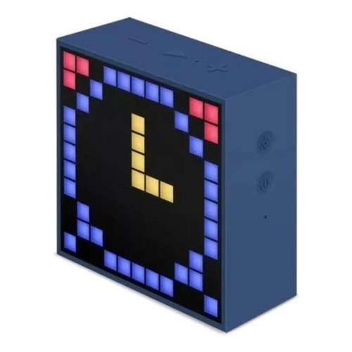 Parlante Portatil Divoom Bluetooth Timebox-Mini Led Color Azul