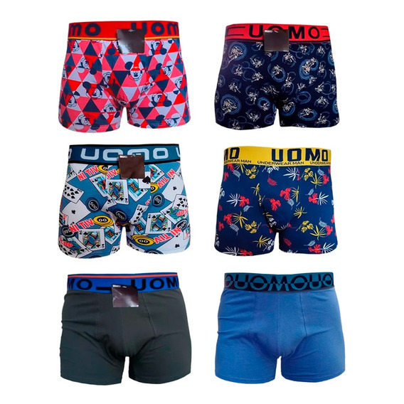 Pack Boxers X 24 Importados Uomo Algodón Con Elastano 