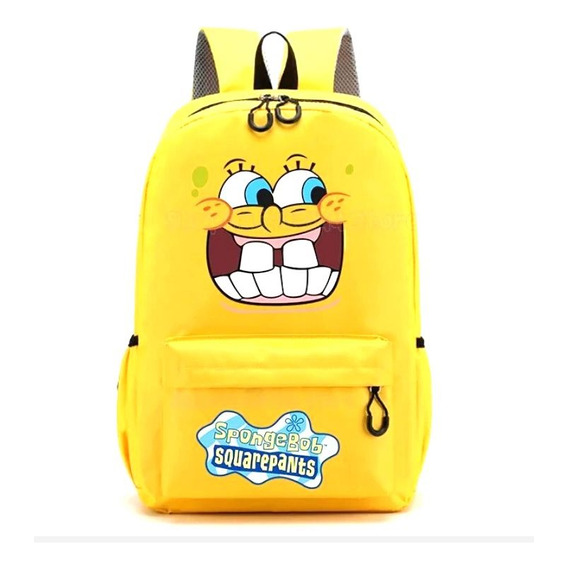 Mochila Bob Esponja Escolar , Disponible, Reforzada