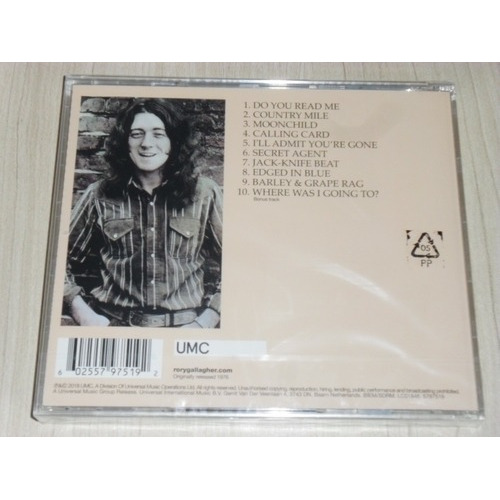 CD - Rory Gallagher - Tarjeta de presentación - Importado - Lacrado