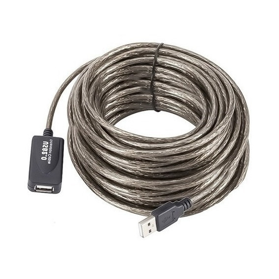 Cable Usb 20 Metros Extension Activo Macho A Usb Hembra 2.0 