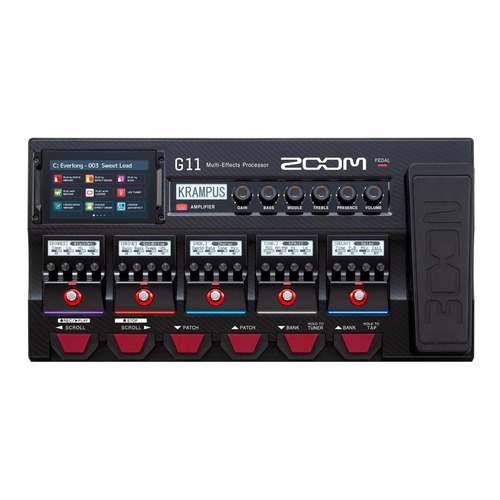 Pedal de efecto Zoom G11  negro