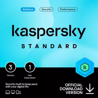 Kaspersky Antivirus 3 Pc - 1 Año Licencia Digital Original