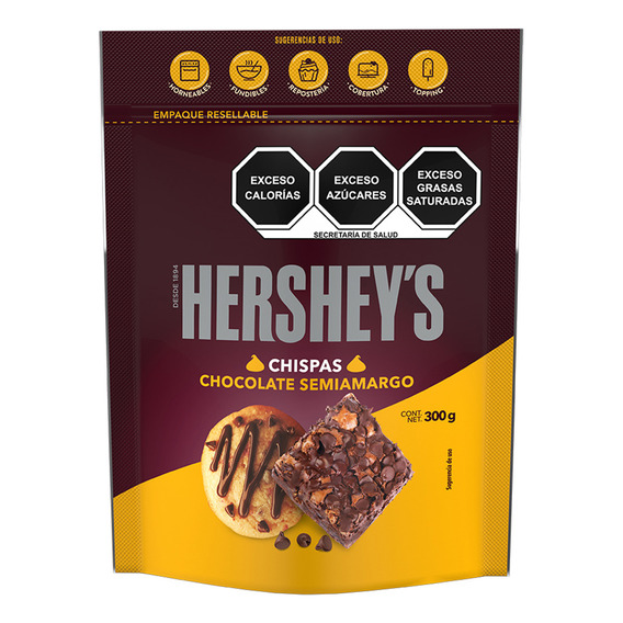 Hershey's Chispas De Chocolate Semiamargo 300g