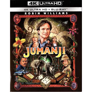 Jumanji 1995 Robin Williams Pelicula 4k Ultra Hd + Blu-ray