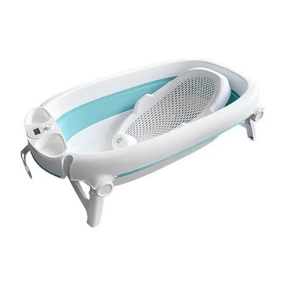 Bañera Para Bebe Carestino Hawaii Aguamarina Con Soporte