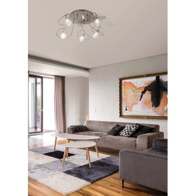Velador Luciana Cromo Apto G9 Led Rd 1738