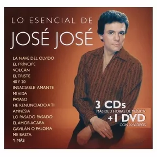 Jose Jose - Lo Esencial De Jose Jose - 3 Discos Cd + Dvd