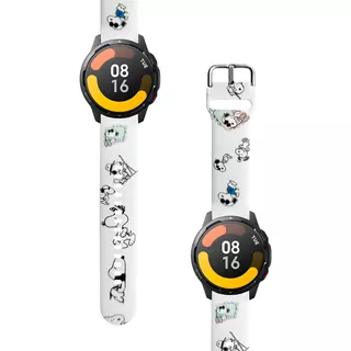 Correa Compatible Para Xiaomi Watch S1 Active Snoopy Blanco