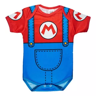 Pañalero Bebé Mario Bros Traje Disfraz Super Mario