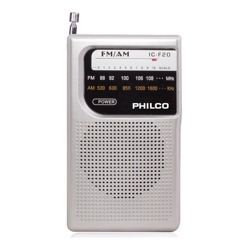 Radio A Pilas Philco Icf-20 Fm/am Portable De Bolsillo /tecn