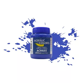 Tinta Acrílica Acrylic Colors Acrilex 250 Ml Cor Azul Cobalto - 308