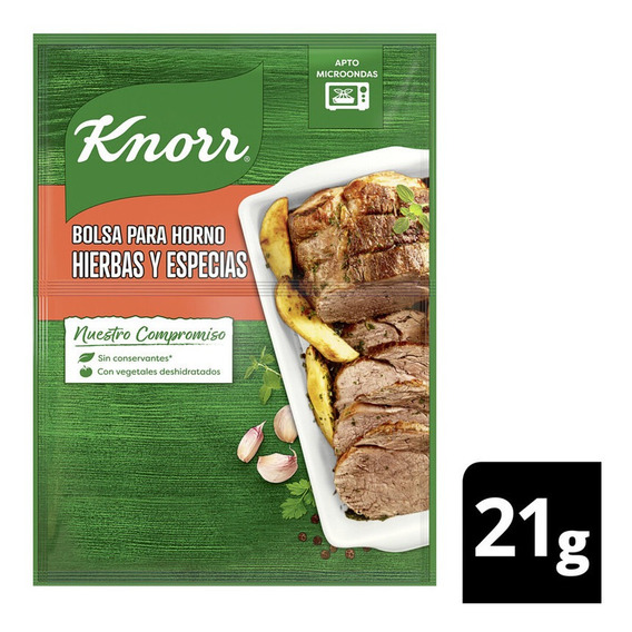 Bolsa Para El Horno Knorr Hierbas Y Especias X 21 Gr