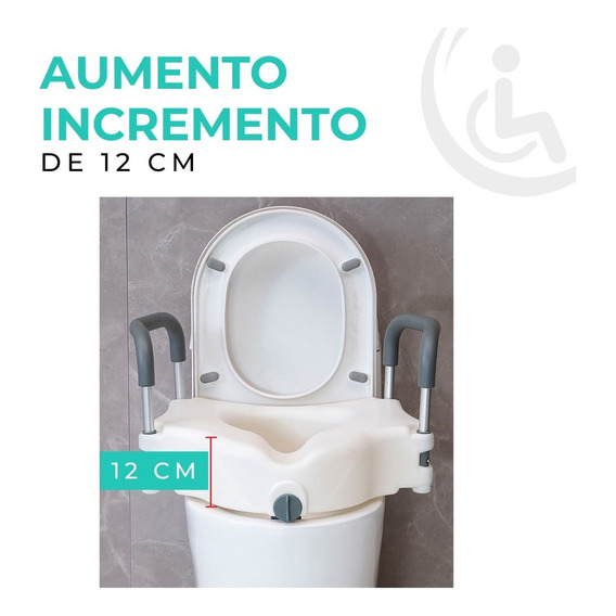 Incremento Para Wc Con Descansabrazos Aumento Para Baño