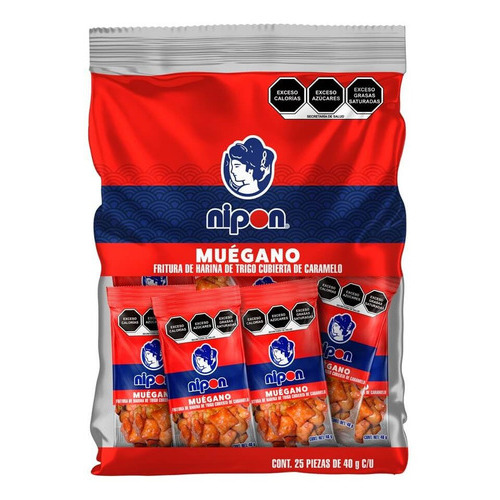 Muegano Fritura Nipon 25pz De 40g C/u