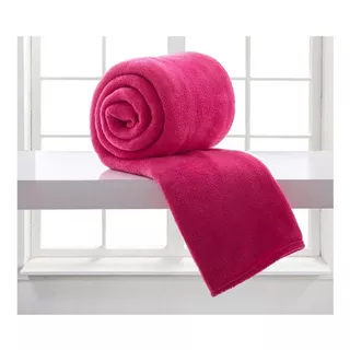 Cobertor Corttex Home Design Microfibra Cor Rosa Com Design Liso De 2m X 1.5m