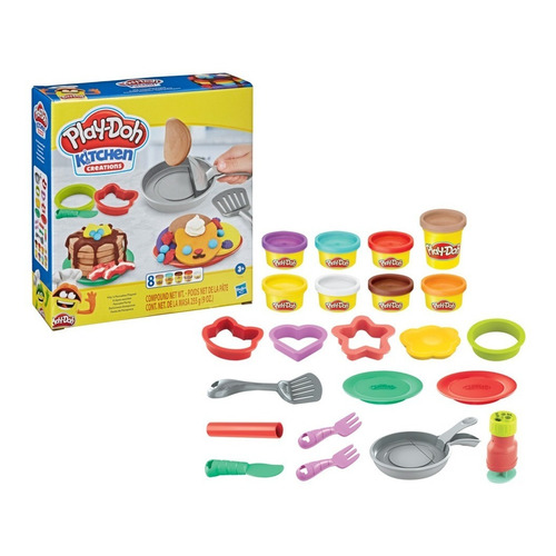 Set 8 Masas Hasbro Play-doh Kitchen Creations Desayunos +2 años