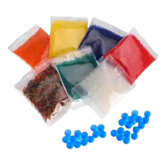 Balas De Hidrogel Para Pistola Ametralladora 7-8mm Colores