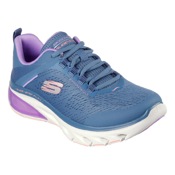 Tenis Skechers Mujer Glide-step Flex Air Azul - Lavanda