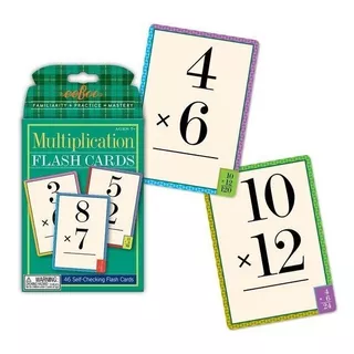 Tarjetas De Multiplicación Flashcards Eeboo Niños Didáctico 