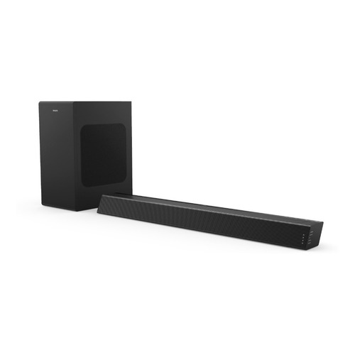 Home Theater Philips Soundbar 2.1 Con Subwoofer Tab7305 Color Negro Frecuencia 45 Hz ~20 kHz/-10 dB