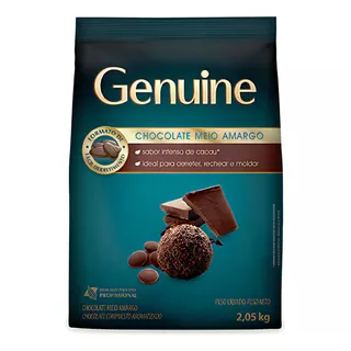 Genuine Chocolate Em Gotas Meio Amargo 2,05kg