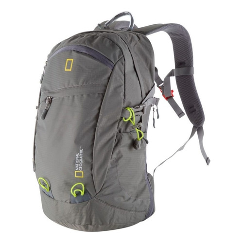 Mochila National Geographic Toscana 32 Lts Color Gris Diseño de la tela Liso