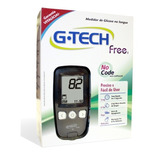 Medidor De Glicose Digital Glicemia Completo - G-tech Cor Preto
