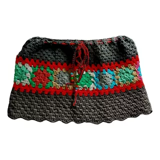 Mini Falda Tejida Crochet 