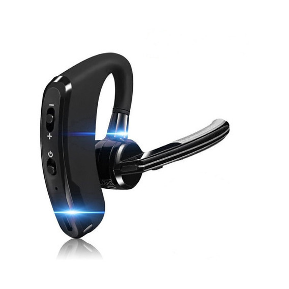 Auriculares Bluetooth V8, TWS, Driver, Uber, etc., listos, color azul claro, color negro